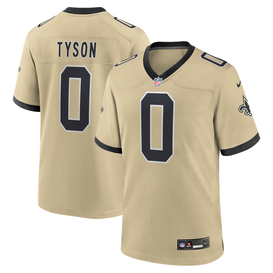 Jordyn Tyson New Orleans Saints Game Jersey - Black