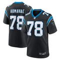 Popo Aumavae Carolina Panthers Game Jersey - Black