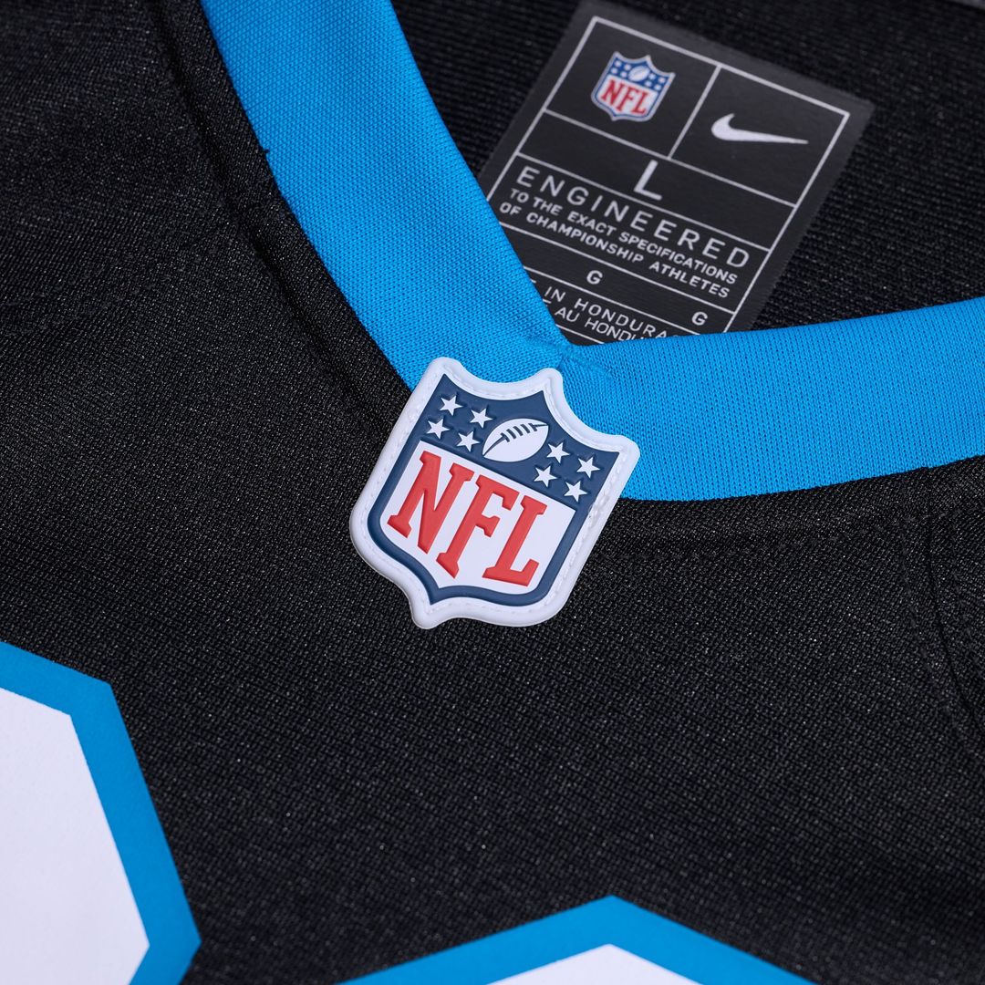 Number 1 Groom Carolina Panthers Game Jersey - Black