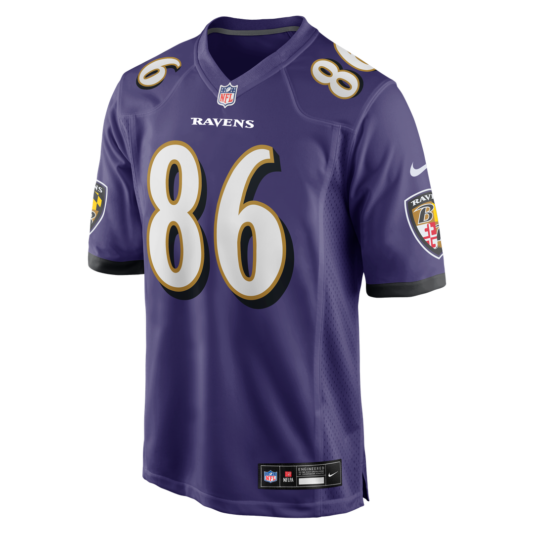 Cornelius Johnson Baltimore Ravens Game Jersey - Purple
