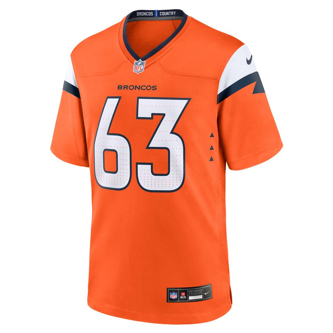 Alex Palczewski Denver Broncos Game Jersey - Orange