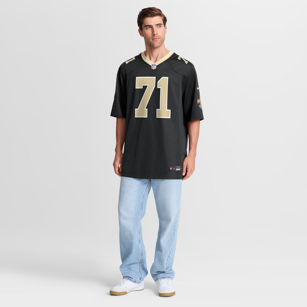 Kelvin Banks Jr. New Orleans Saints Game Jersey - Black