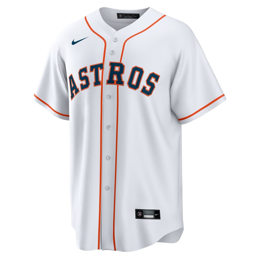 Houston Astros Cristian Javier Nike White Home Replica Jersey