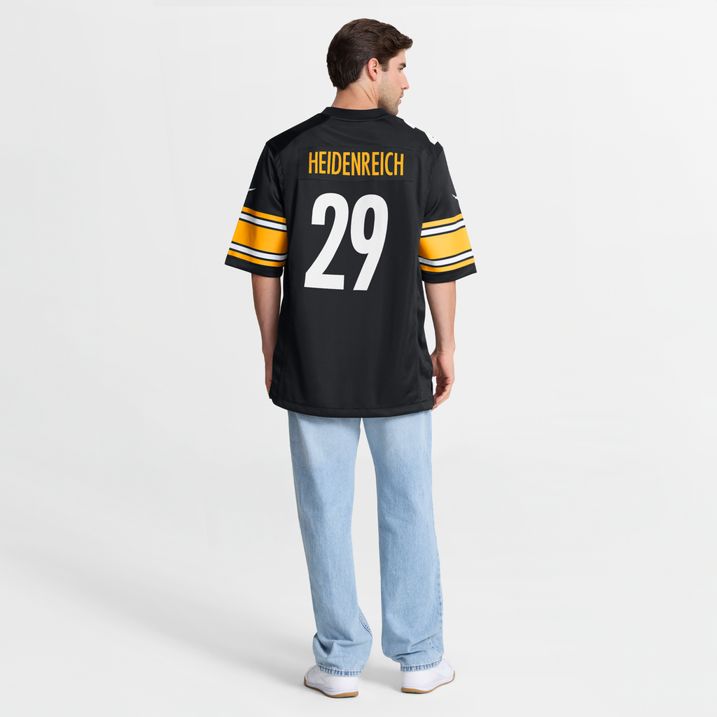 Eli Heidenreich Pittsburgh Steelers Game Jersey - Black