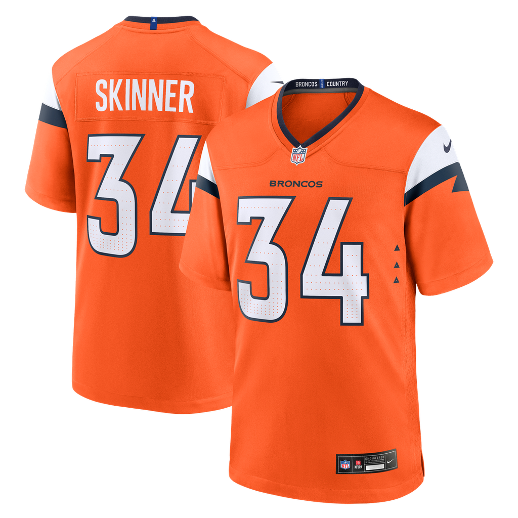 JL Skinner Denver Broncos Game Jersey - Orange