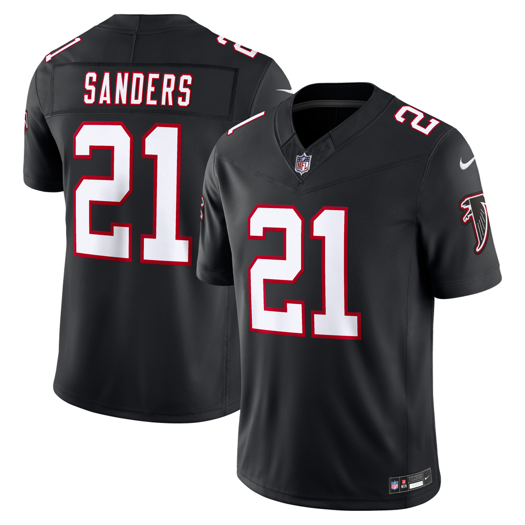 Deion Sanders Atlanta Falcons Vapor F.U.S.E. Stitched Retired Limited Jersey - Red