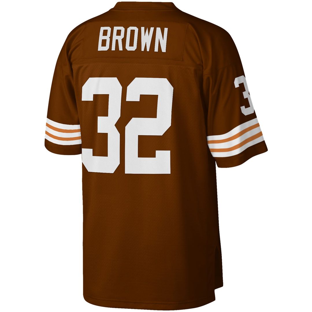 Jim Brown Cleveland Browns Big & Tall 1963 Replica Jersey - Brown