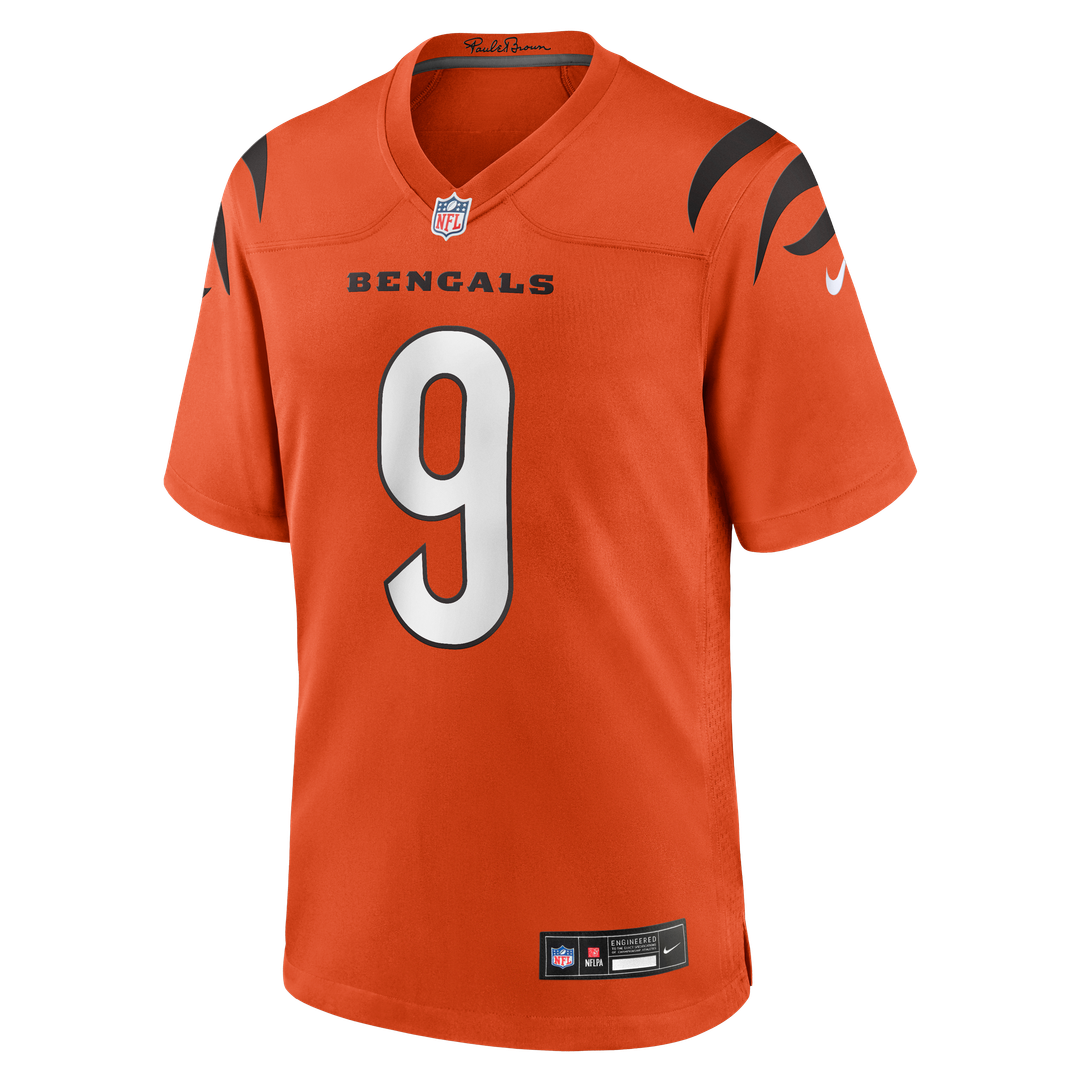 Joe Burrow Cincinnati Bengals Alternate Game Jersey - Orange