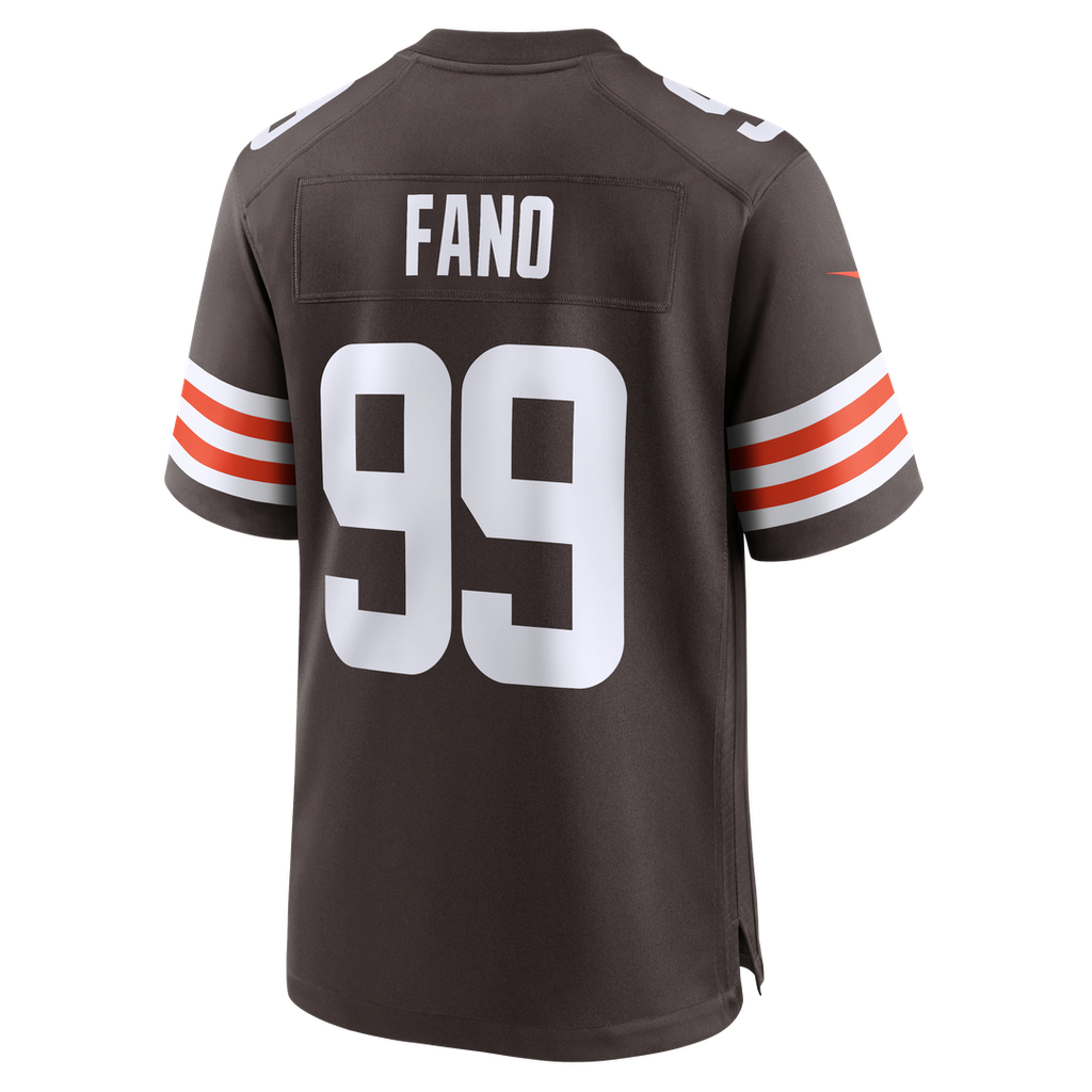Logan Fano Cleveland Browns Game Jersey - Brown
