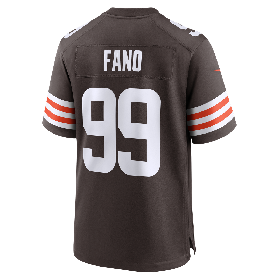 Logan Fano Cleveland Browns Game Jersey - Brown