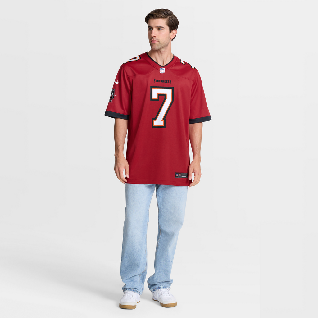 Bucky Irving Tampa Bay Buccaneers Alternate Game Jersey - Pewter