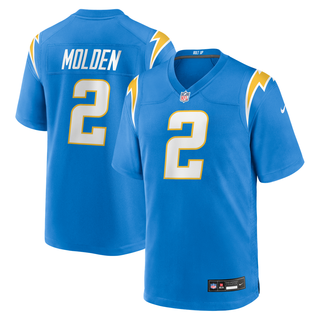 Elijah Molden Los Angeles Chargers Game Jersey - Powder Blue