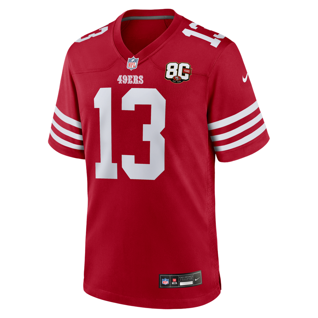 Brock Purdy San Francisco 49ers 80th Anniversary Game Jersey - Scarlet