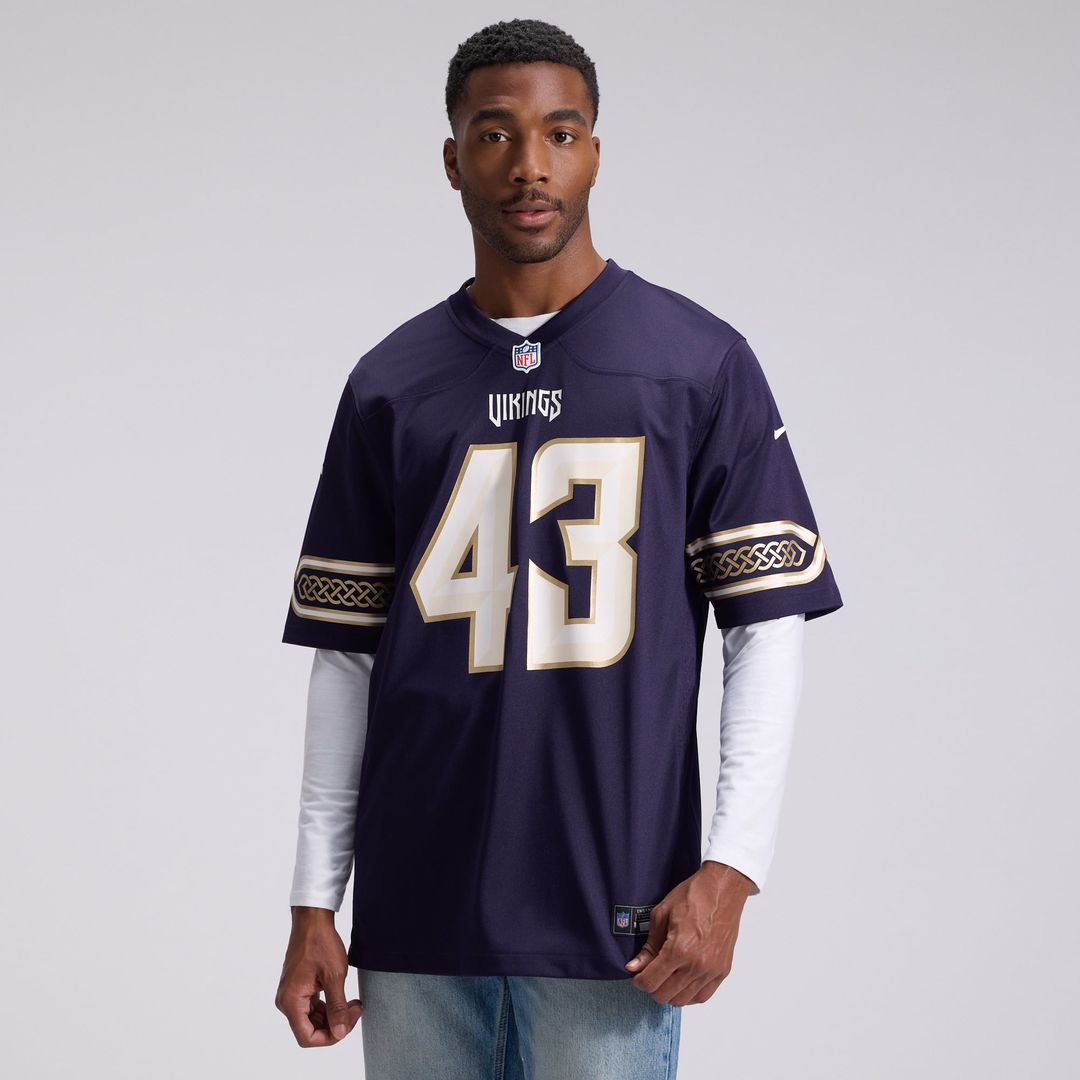 Andrew Van Ginkel Minnesota Vikings 2026 Rivalries Collection Game Jersey - Purple