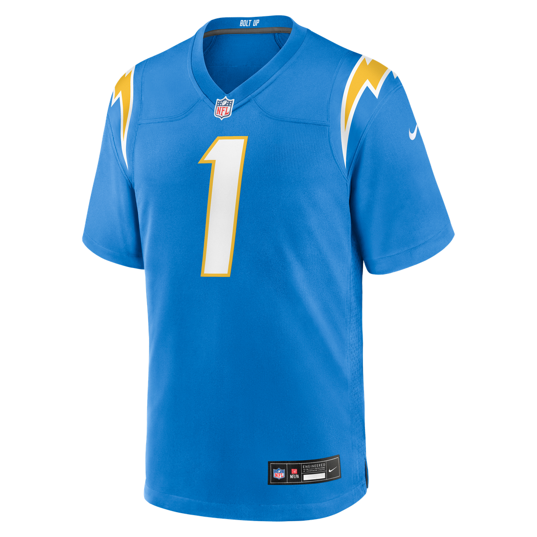 Quentin Johnston Los Angeles Chargers Game Jersey - Powder Blue