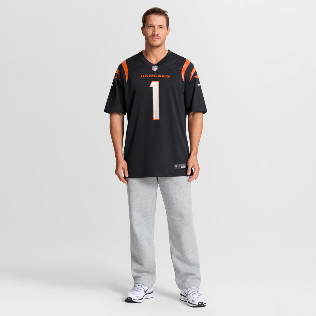 Number 1 Dad Cincinnati Bengals Game Jersey - Black