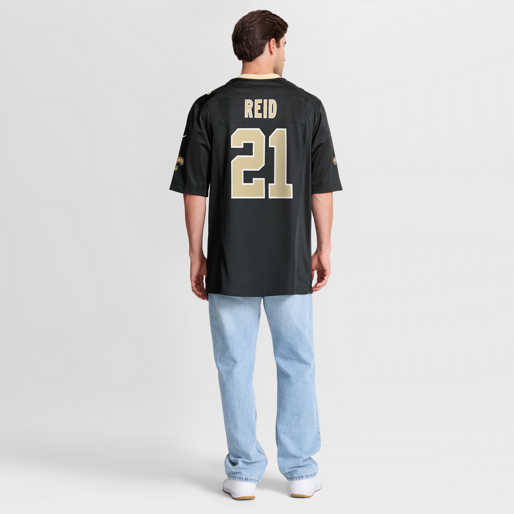 Justin Reid New Orleans Saints Game Jersey - Black