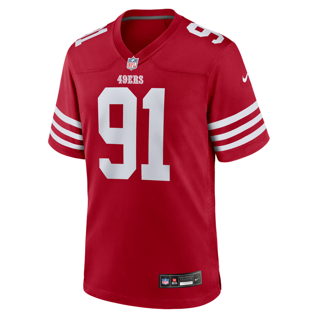 Earnest Brown IV San Francisco 49ers Game Jersey - Scarlet