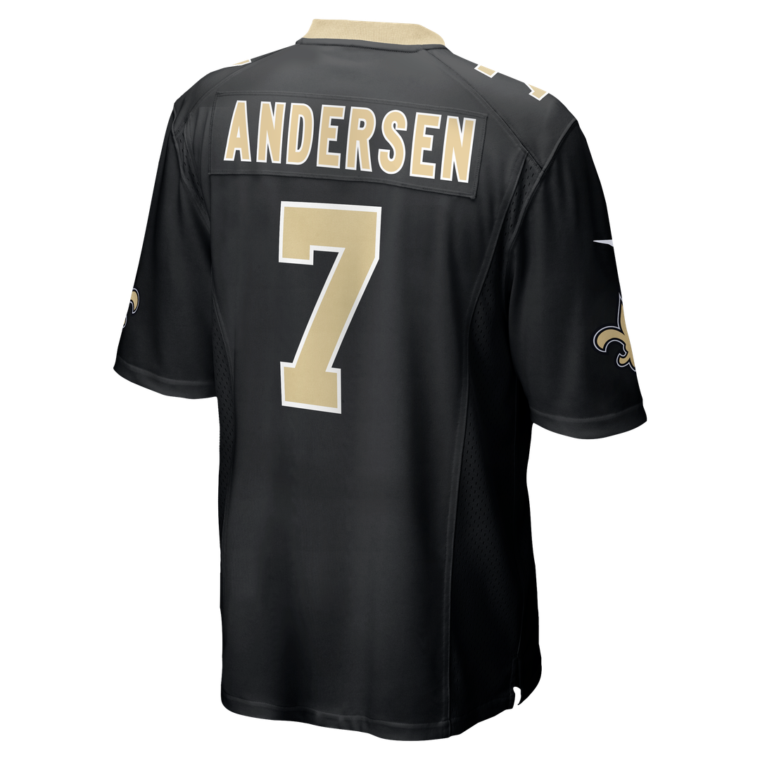 Morten Andersen New Orleans Saints Game Jersey - Black