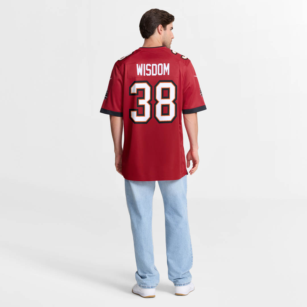 Rashad Wisdom Tampa Bay Buccaneers Game Jersey - Red