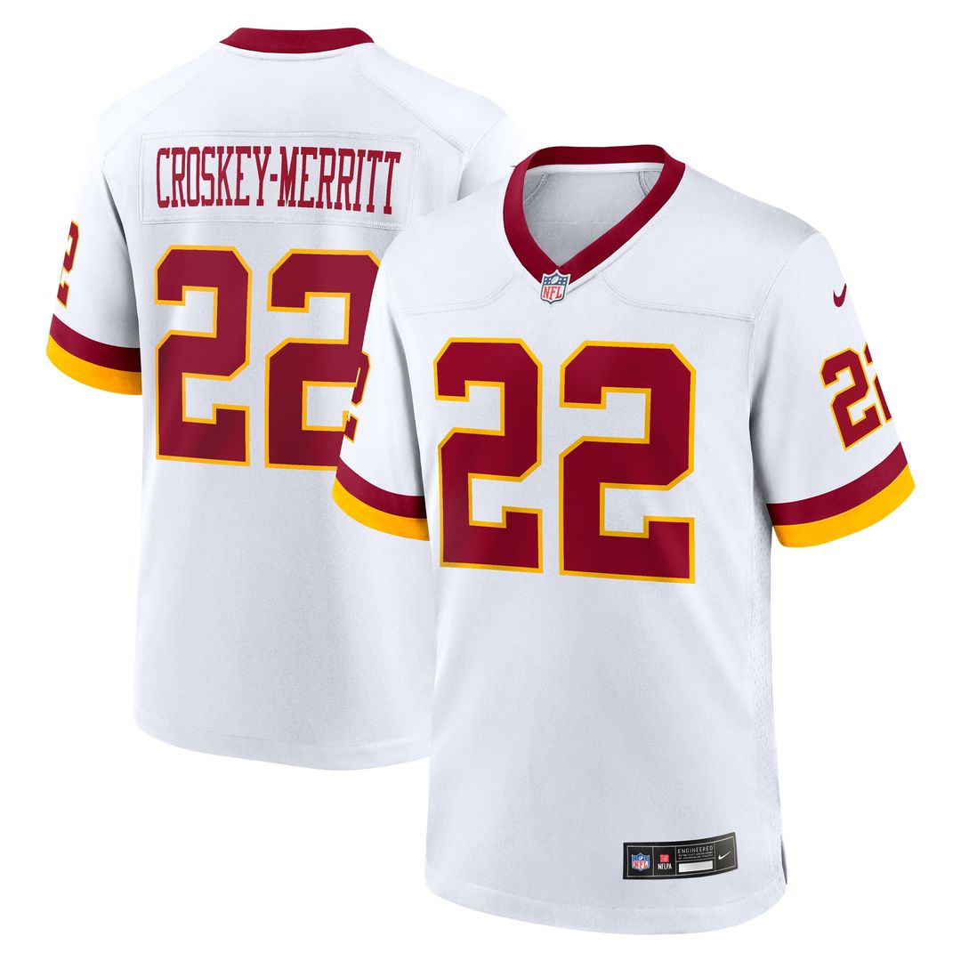 Jacory Croskey-Merritt Washington Commanders Hail Raiser Alternate Game Jersey - Black