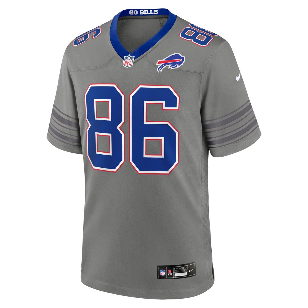 Dalton Kincaid Buffalo Bills Nickel City Game Jersey - Gray