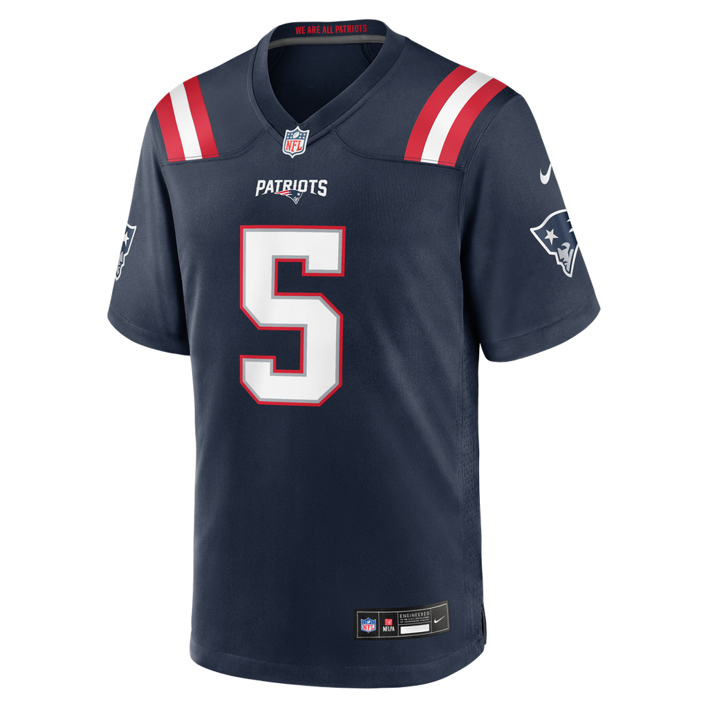 Dre'Mont Jones New England Patriots Game Jersey - Navy
