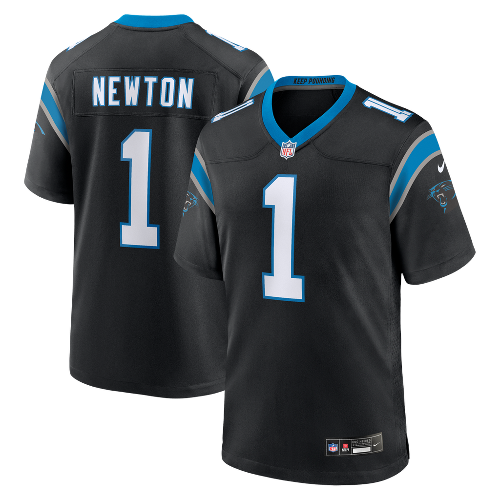 Cam Newton Carolina Panthers Team Game Jersey - Black