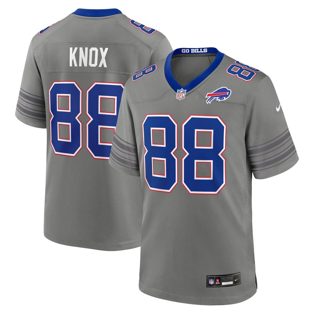 Dawson Knox Buffalo Bills Nickel City Game Jersey - Gray