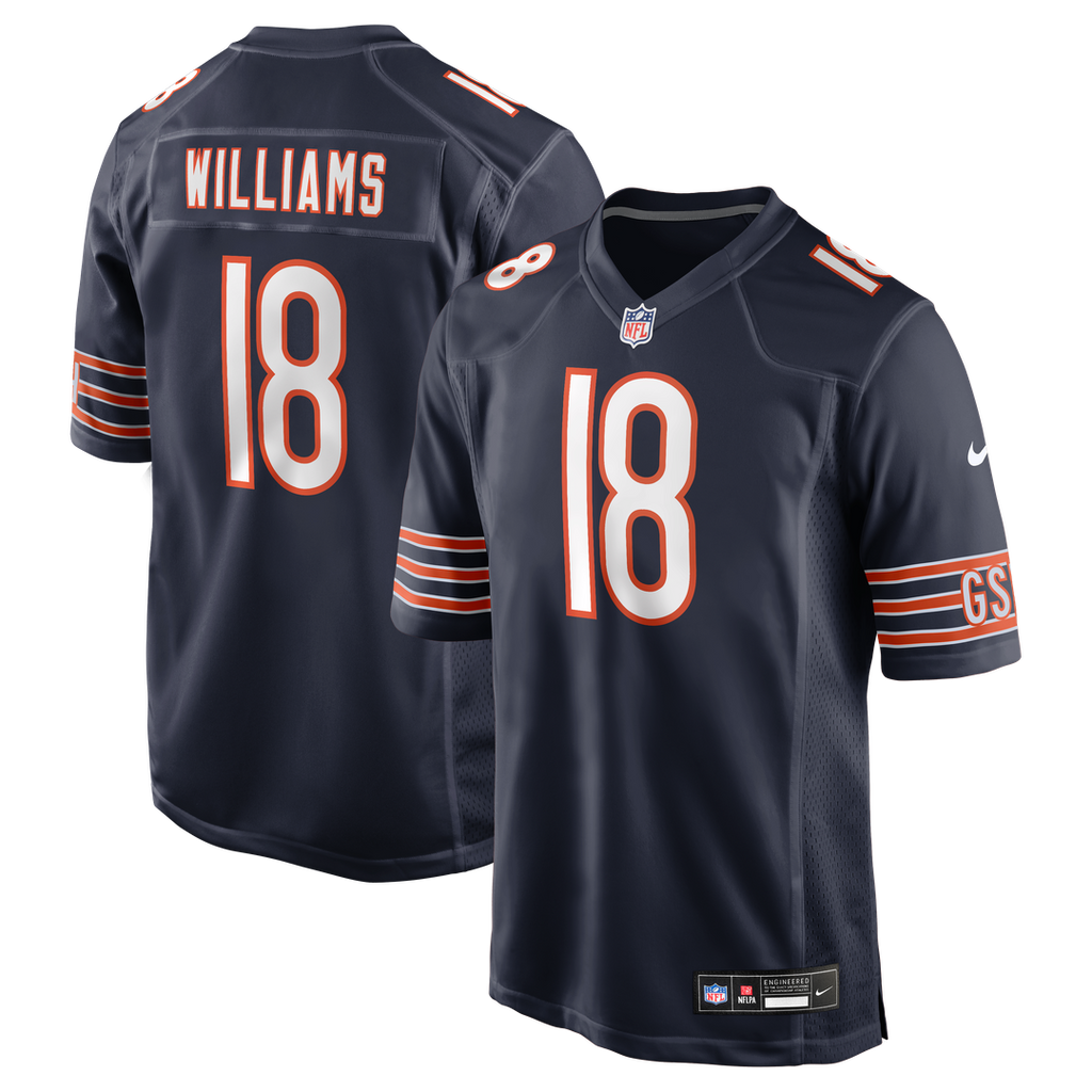 Caleb Williams Chicago Bears Game Jersey - Navy
