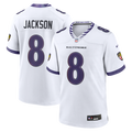 Lamar Jackson Baltimore Ravens Game Jersey - White