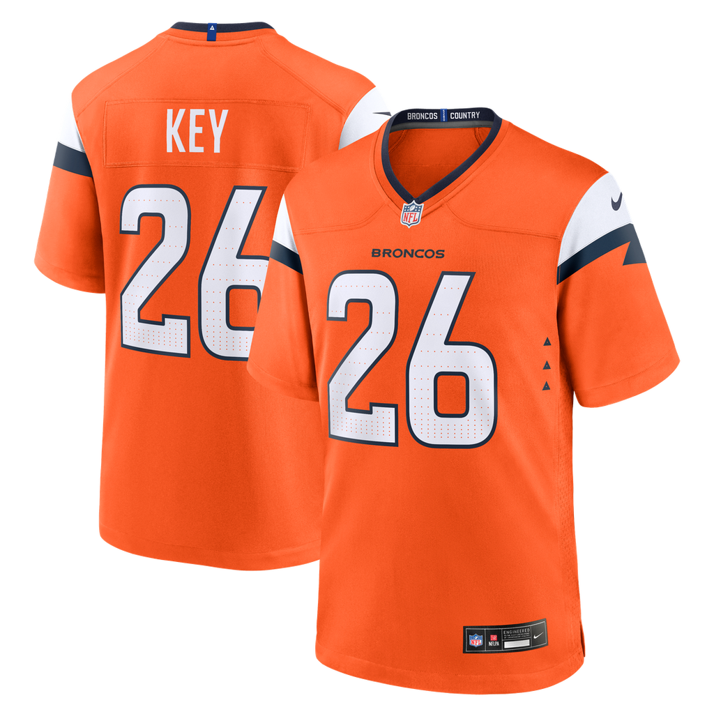 Devon Key Denver Broncos Game Jersey - Orange