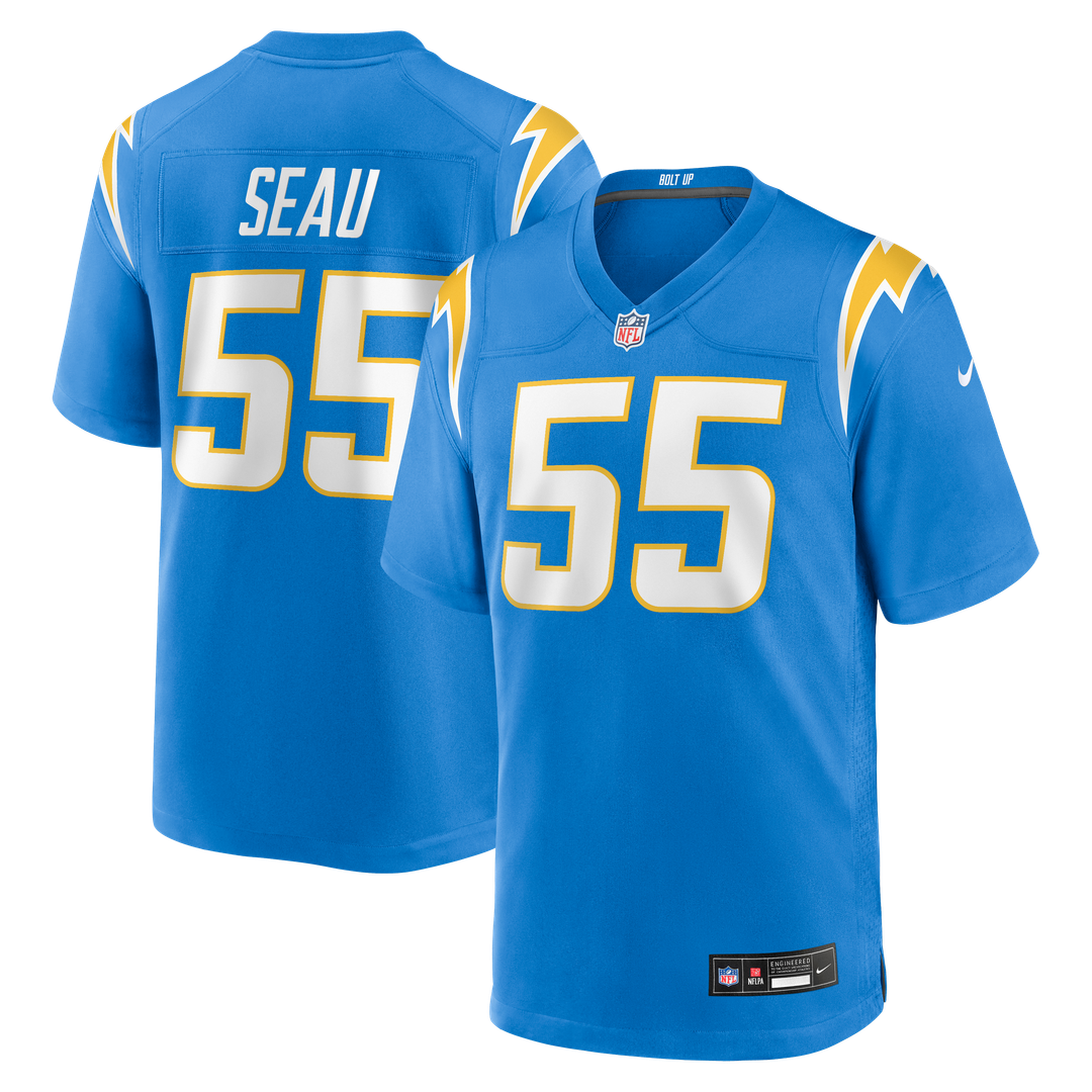 Junior Seau Los Angeles Chargers Game Jersey - Powder Blue