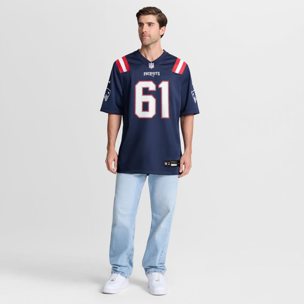 Darrian Dalcourt New England Patriots Game Jersey - Navy