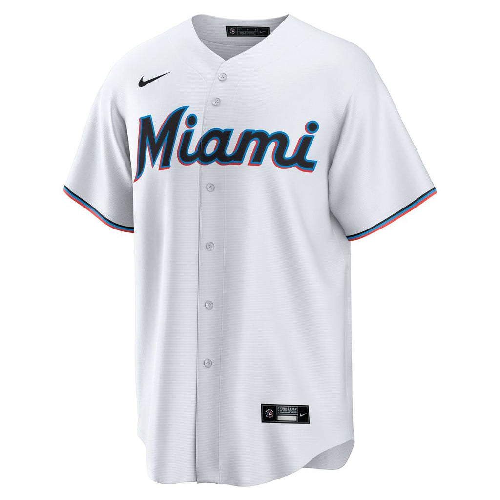 Miami Marlins Xavier Edwards Nike White Home Replica Jersey