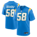 Tae Crowder Los Angeles Chargers Game Jersey - Powder Blue