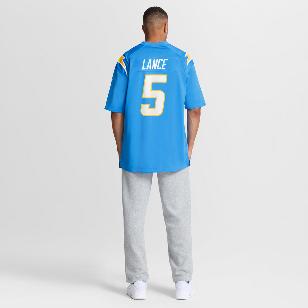 Trey Lance Los Angeles Chargers Game Jersey - Powder Blue