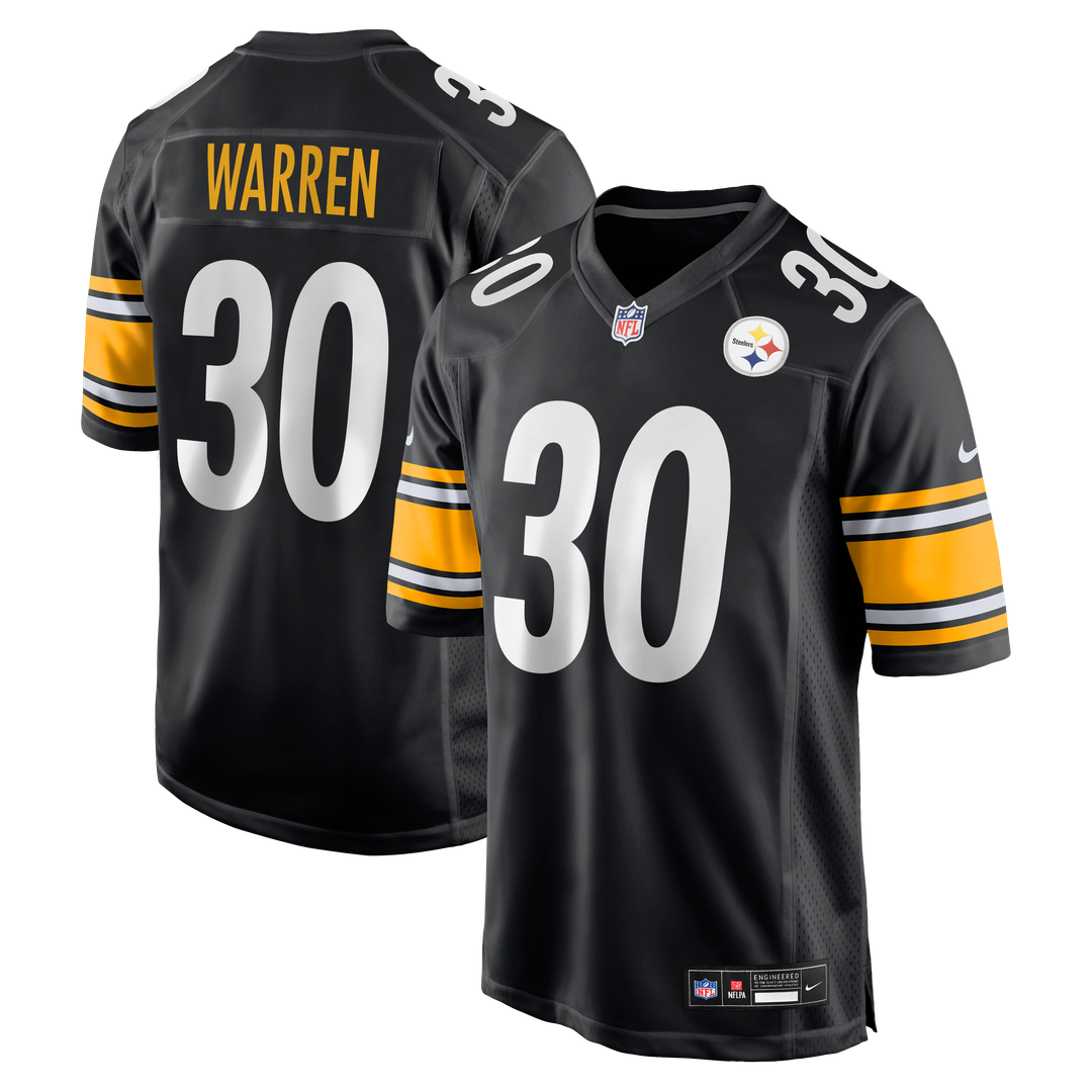 Jaylen Warren Pittsburgh Steelers Game Jersey - Black