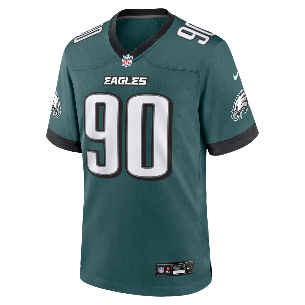 Jordan Davis Philadelphia Eagles Alternate Game Jersey - Kelly Green