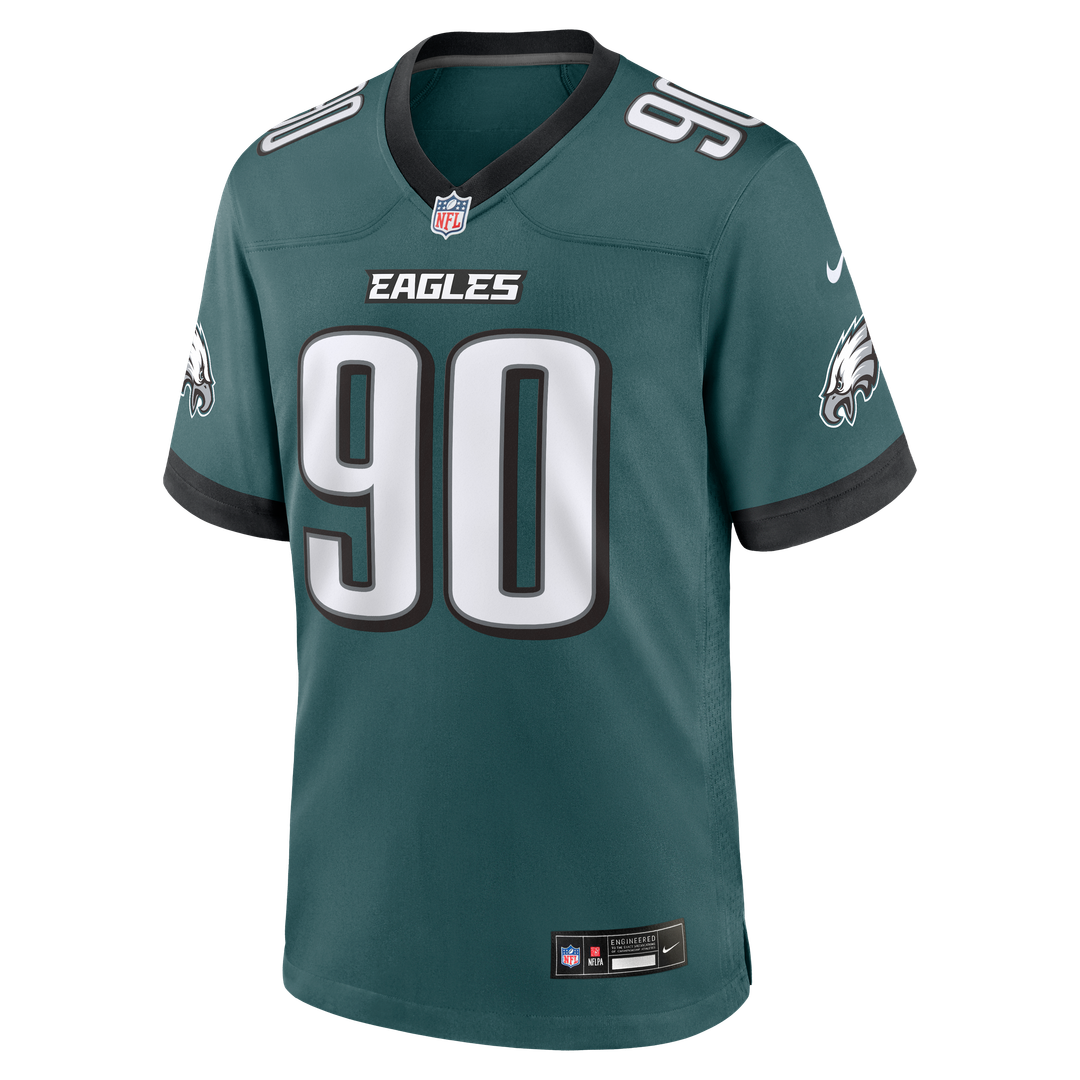 Jordan Davis Philadelphia Eagles Alternate Game Jersey - Kelly Green