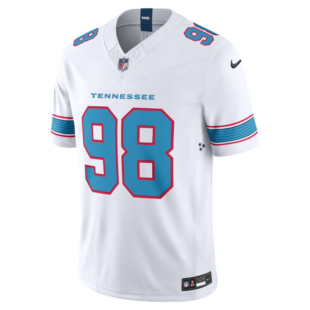 Jeffery Simmons Tennessee Titans Vapor F.U.S.E. Stitched Limited Jersey - Light Blue