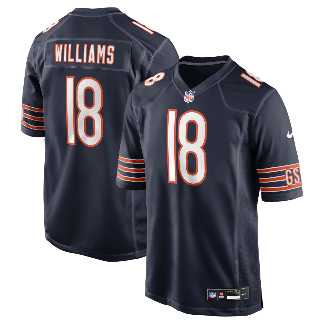 Caleb Williams Chicago Bears Alternate Game Jersey - Orange