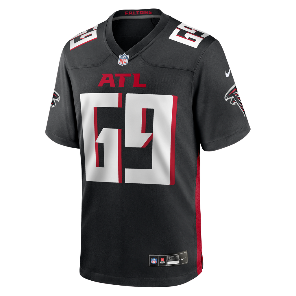 Jack Nelson Atlanta Falcons Game Jersey - Black