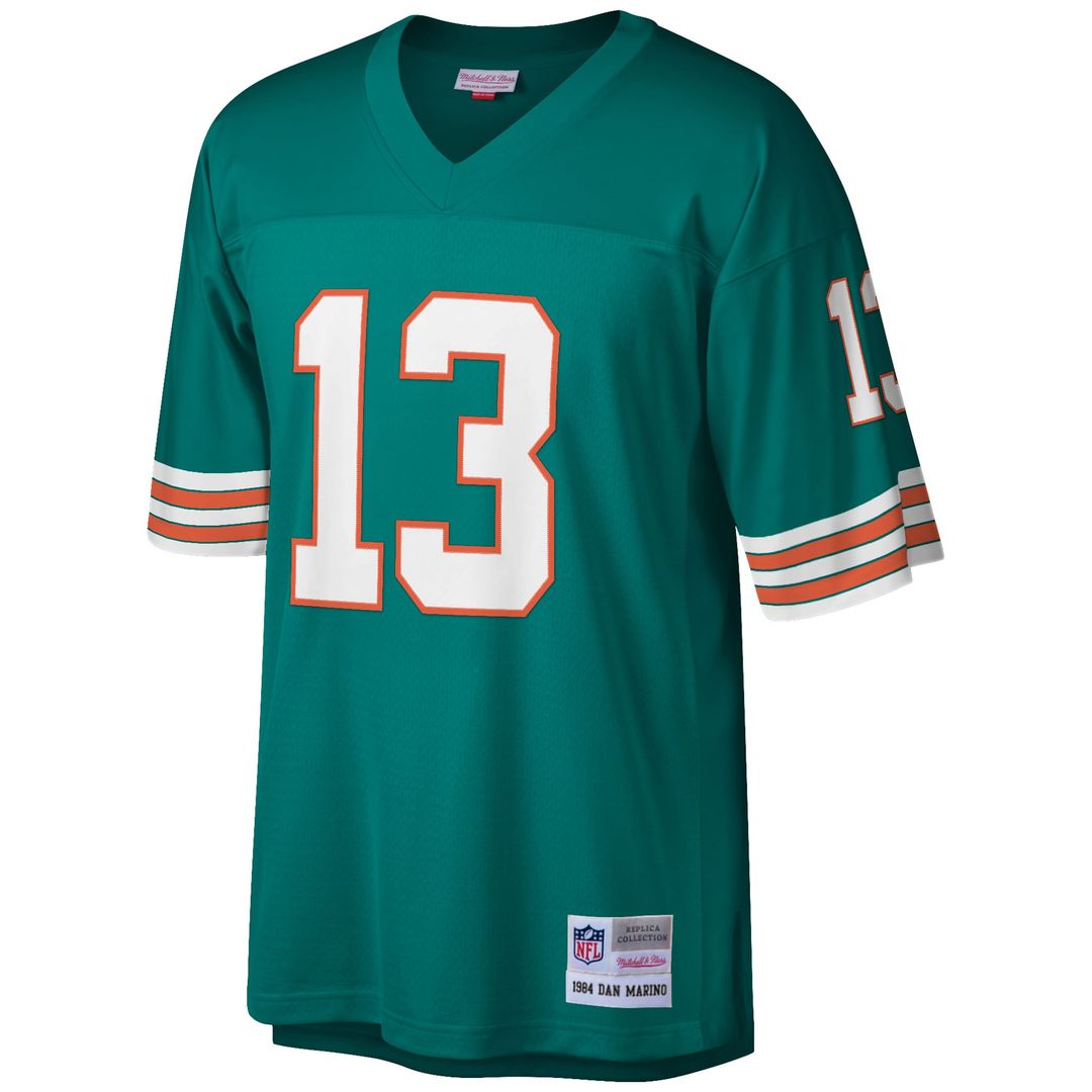 Dan Marino Miami Dolphins Big & Tall 1984 Replica Jersey - Aqua