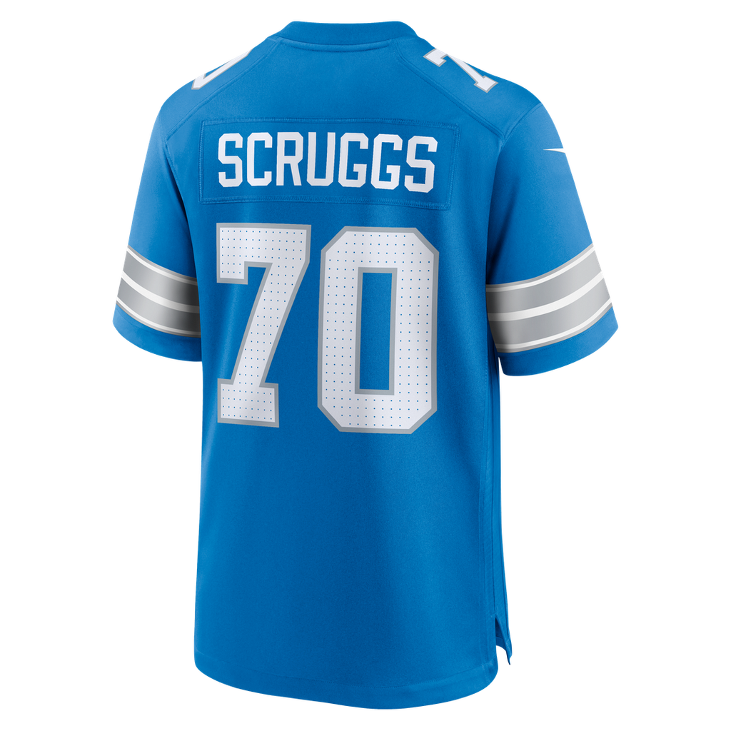 Juice Scruggs Detroit Lions Game Jersey - Blue