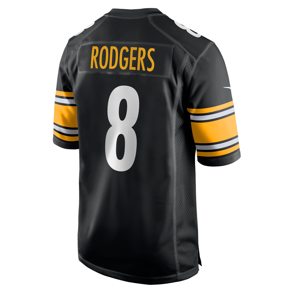 Aaron Rodgers Pittsburgh Steelers Game Jersey - Black