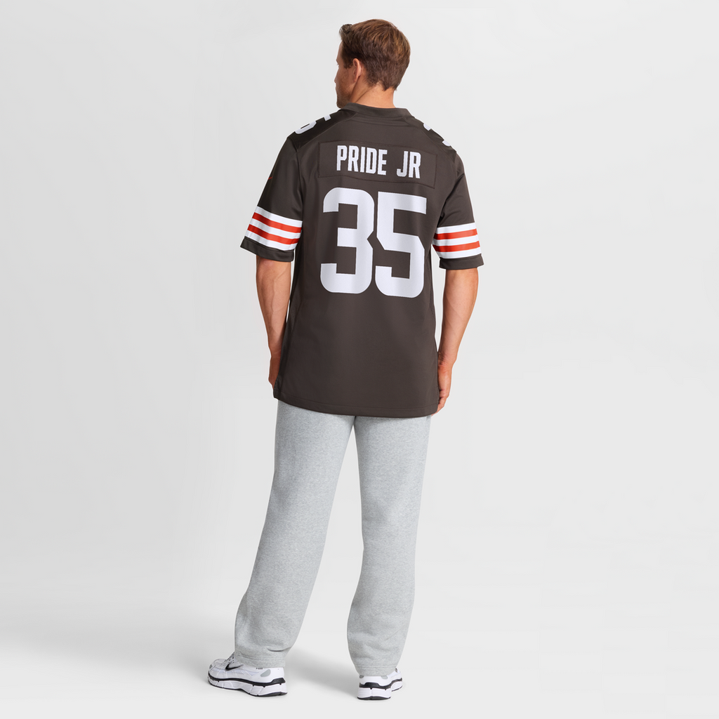 Toriano Pride Jr. Cleveland Browns Game Jersey - Brown