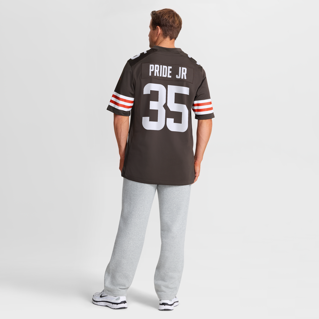 Toriano Pride Jr. Cleveland Browns Game Jersey - Brown