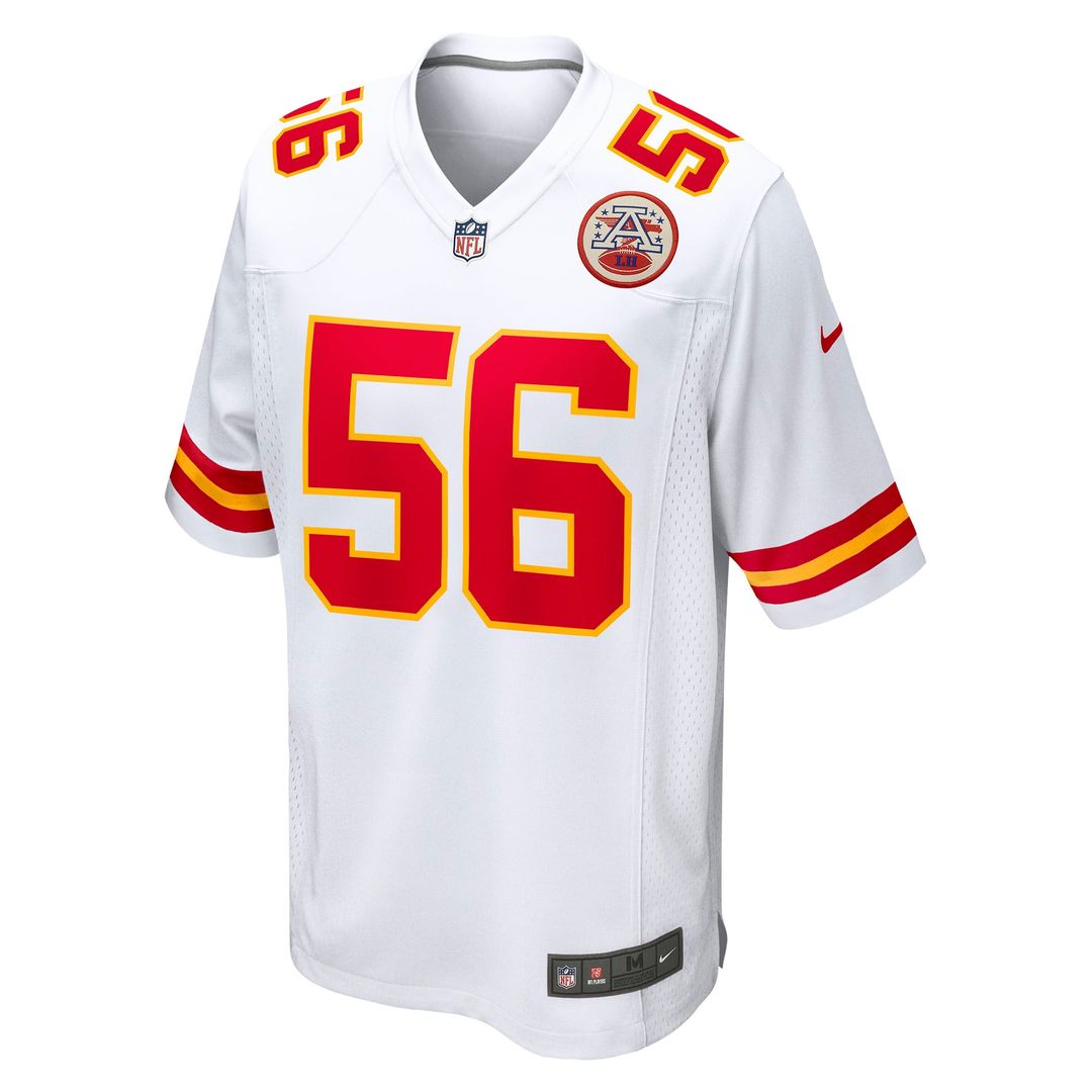George Karlaftis Kansas City Chiefs Away Game Jersey - White