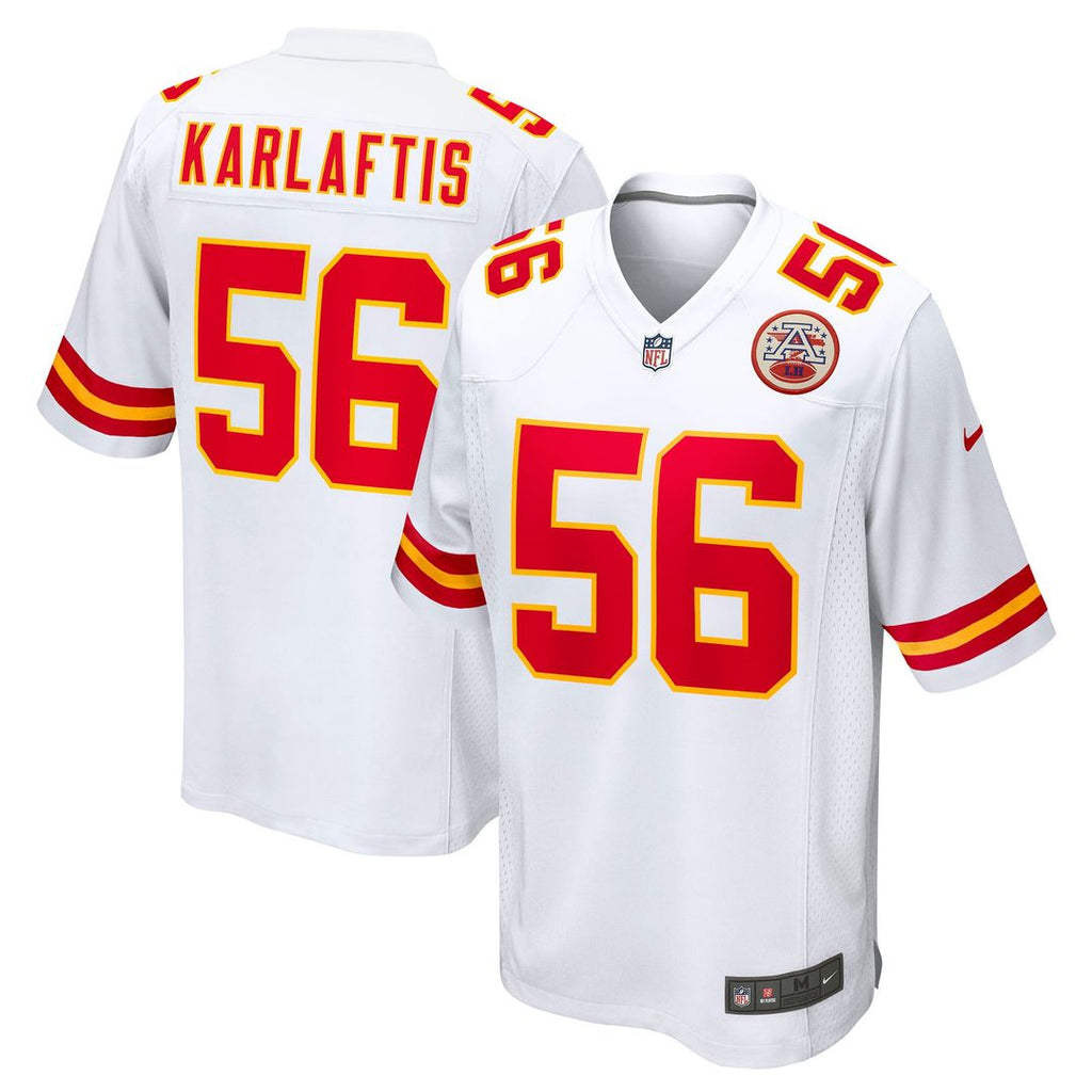 George Karlaftis Kansas City Chiefs Away Game Jersey - White